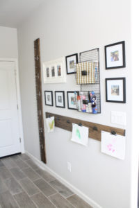 completed gallery wall