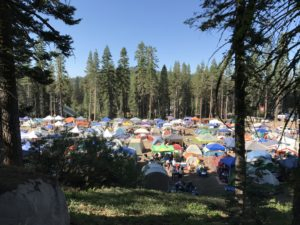 tent city at Ragnar Tahoe