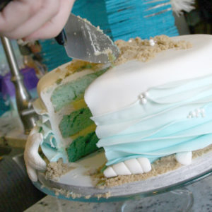 mermaid party birthday cake