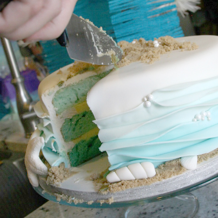 3rd Mermaid Birthday cake