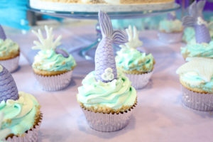 mermaid party cupcake