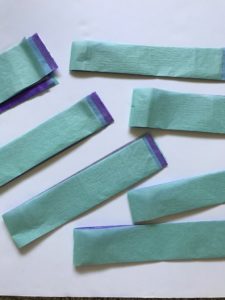 tissue paper strips for pull string piñata