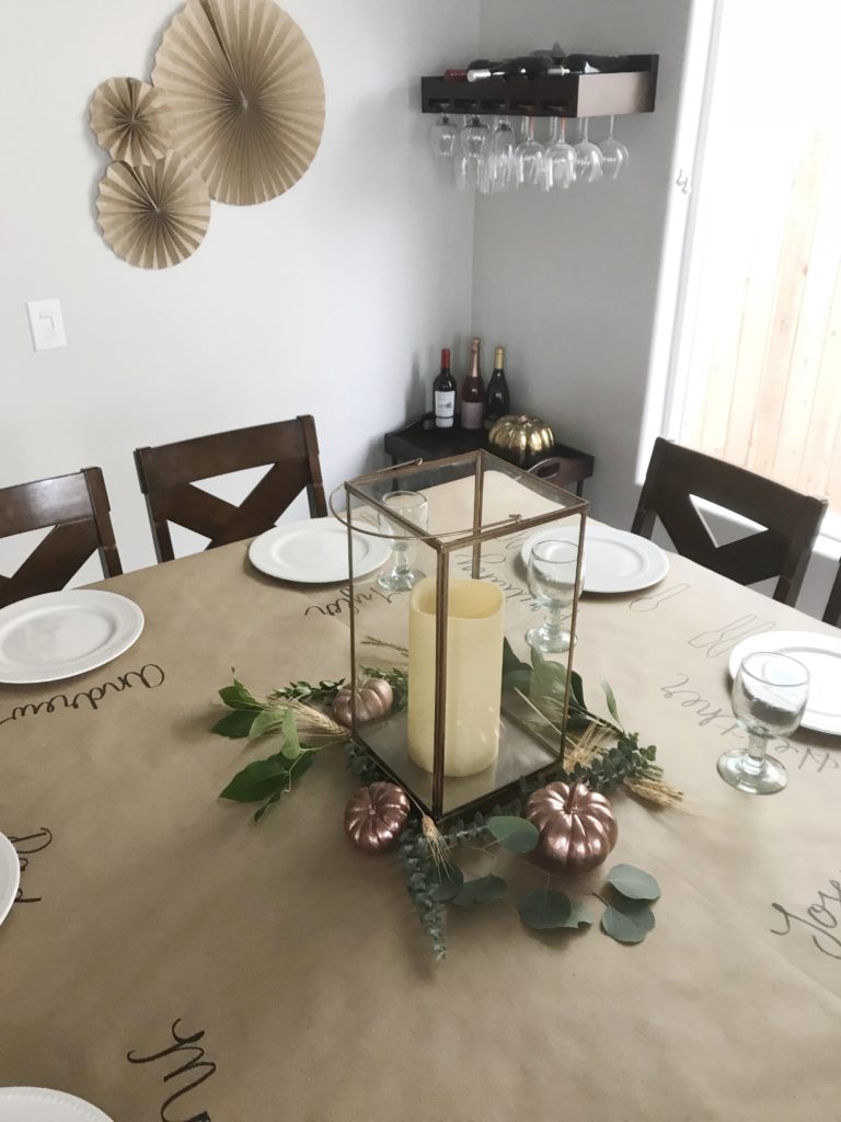 Thanksgiving harvest fall tablescape centerpiece 