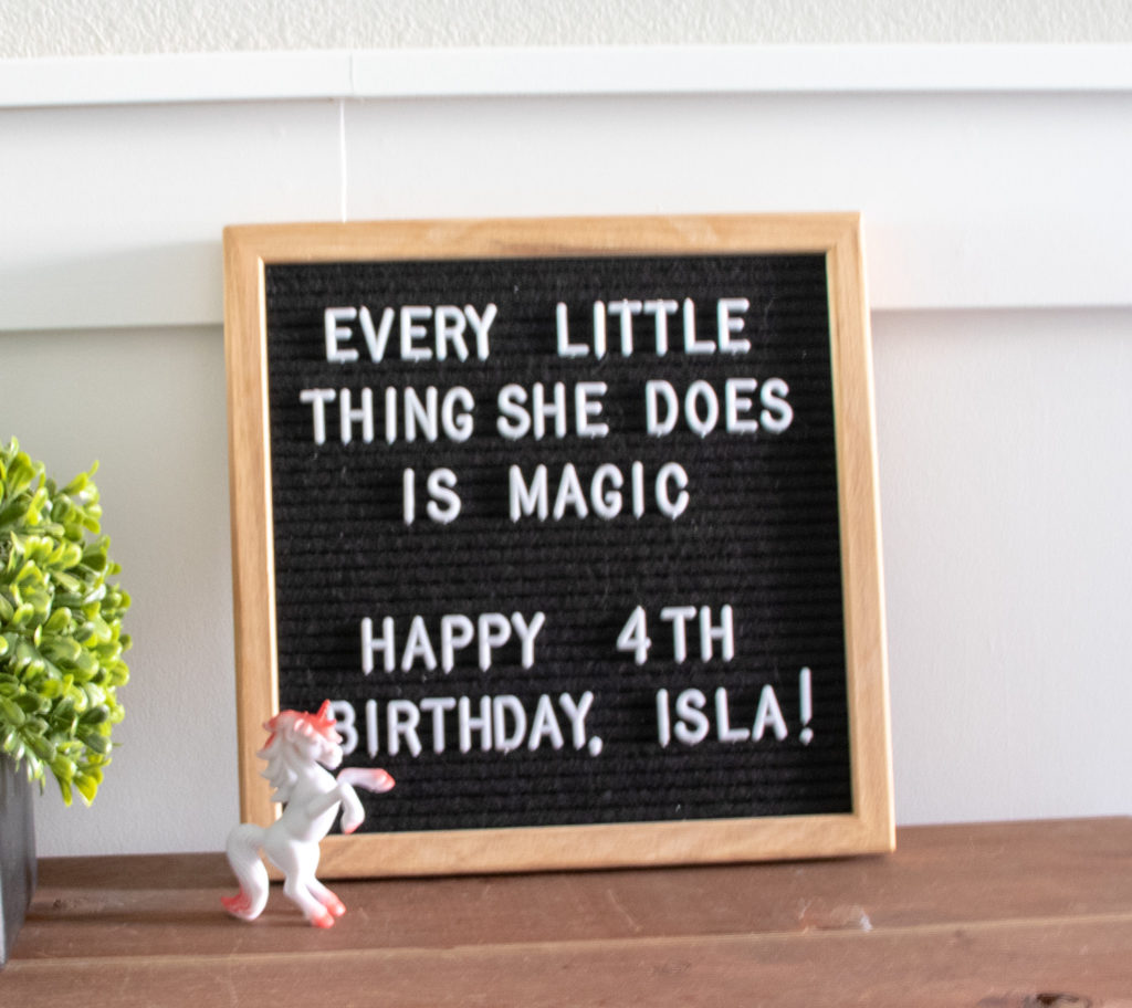 every little thing she does is magic letter board quote