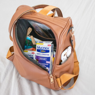 Mom Bag Essentials with Mucinex Junior- Okayest Moms