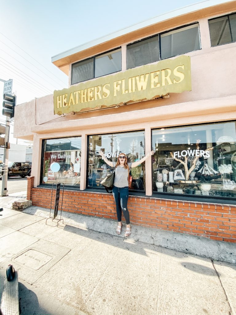 Heather in front of shop in Venice Beach
