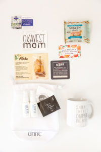 Contents of Brunch Party swag bag- Okayest Moms