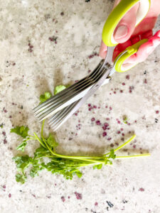 These herb scissors make chopping herbs so easy!