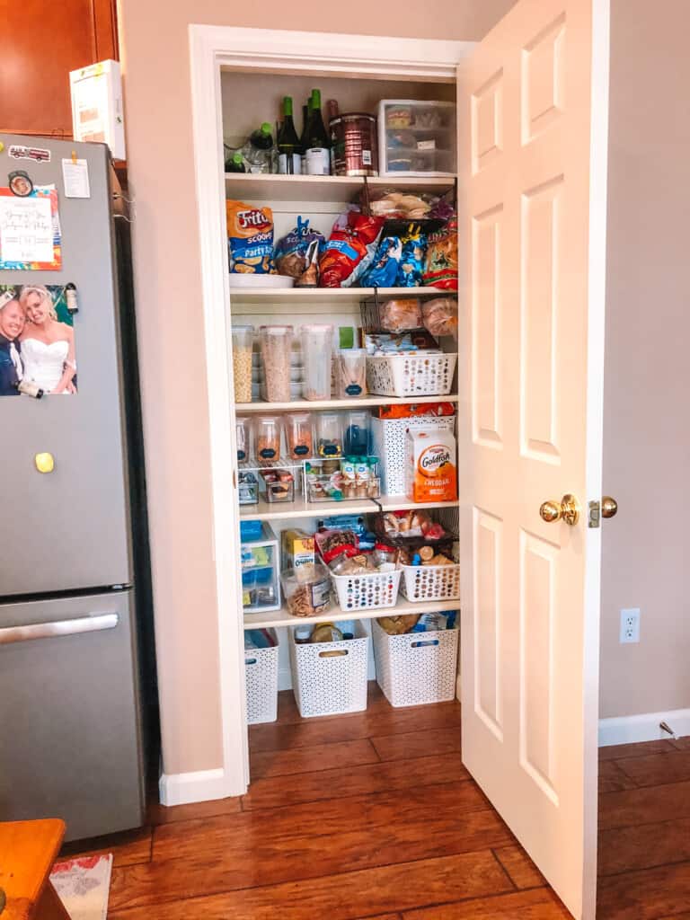 small pantry organized