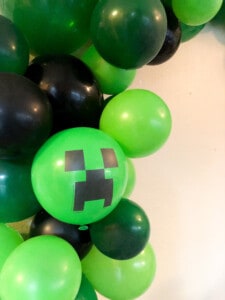 Minecraft creeper balloons