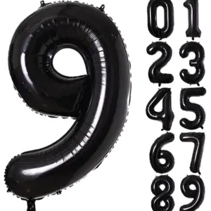 large foil number balloon