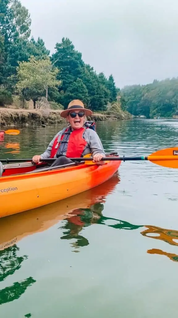 kayaking on the noyo river